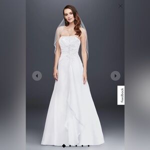New size 8 David’s bridal wedding dress